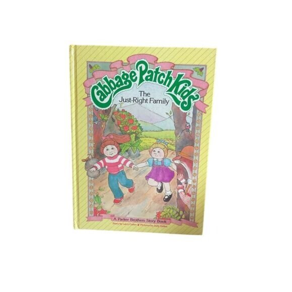 Vintage 1984 Cabbage Patch Kids The Just Right Family Hardcover Book By Parker B - Picture 1 of 4